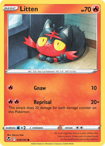 Litten - Silver Tempest 30