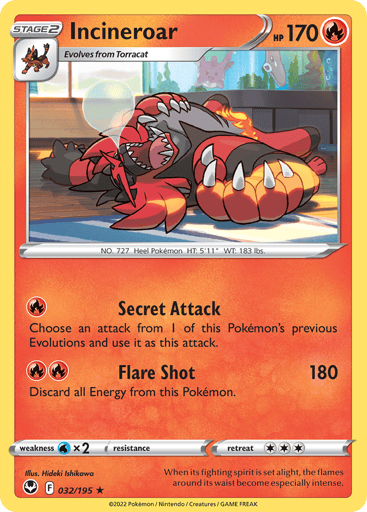Incineroar - Silver Tempest 32