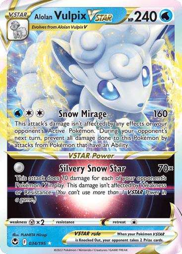 Alolan Vulpix VSTAR - Silver Tempest 34