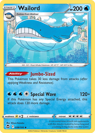 Wailord - Silver Tempest 38