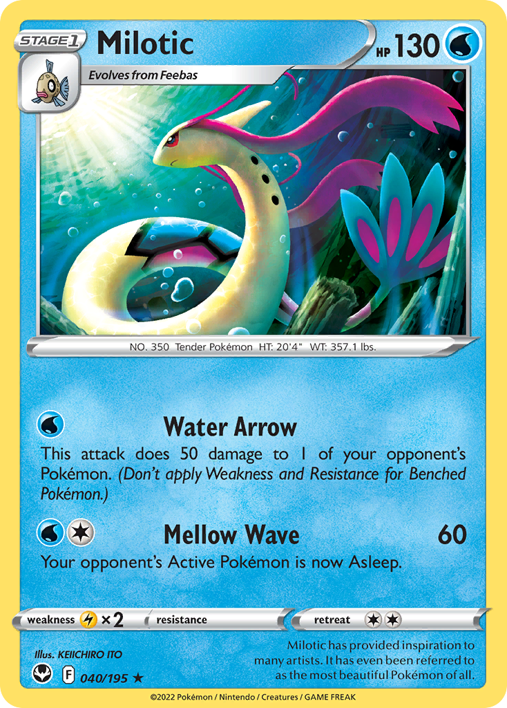 Milotic – Silver Tempest 040/195 Pokémon card