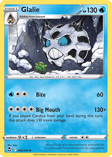 Glalie - Silver Tempest 42