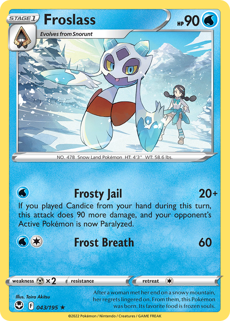 Froslass – Silver Tempest 043/195 Pokémon card