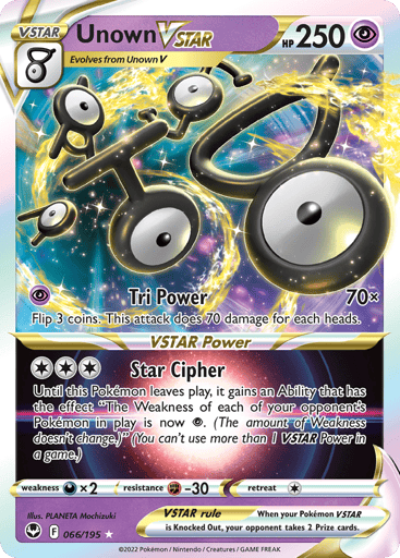 Unown VSTAR - Silver Tempest 66