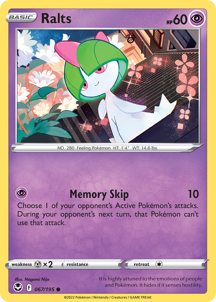 Ralts – Silver Tempest 067/195 Pokémon card