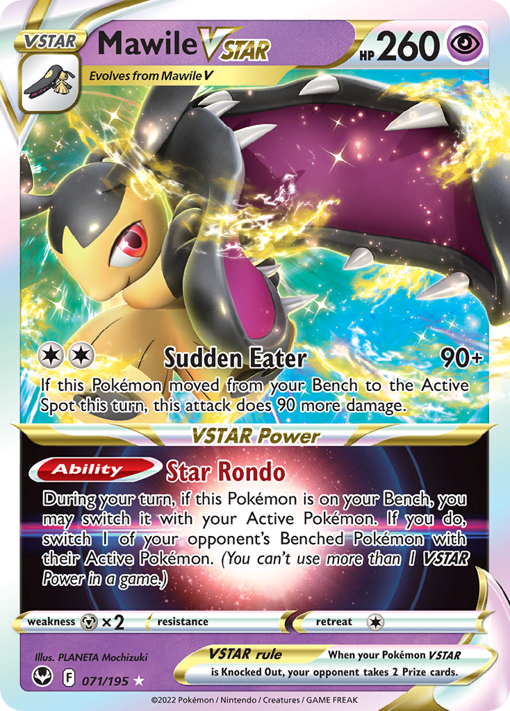 Mawile VSTAR – Silver Tempest 071/195 Pokémon card