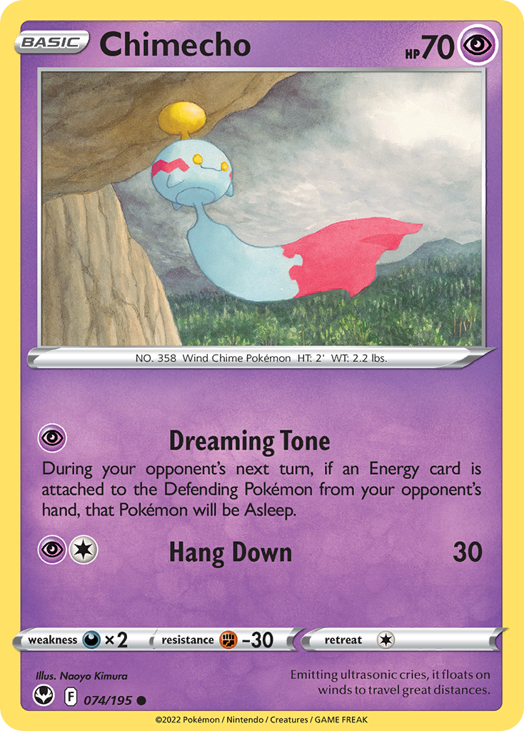 Chimecho – Silver Tempest 074/195 Pokémon card