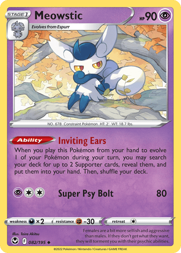 Meowstic - Silver Tempest 82