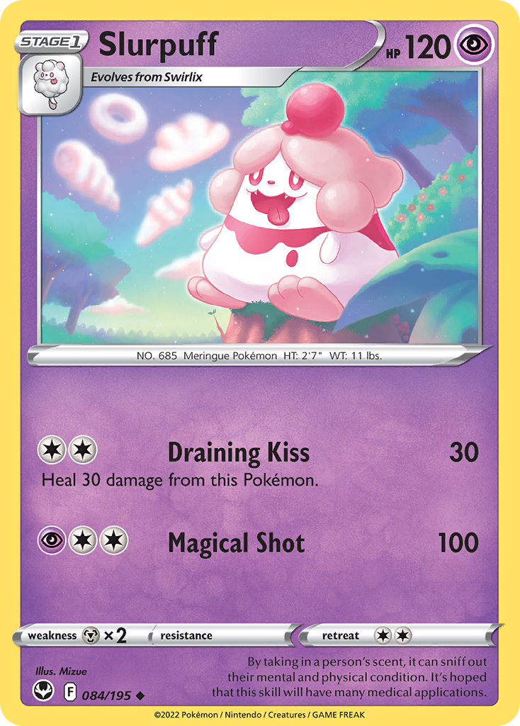 Slurpuff – Silver Tempest 084/195 Pokémon card