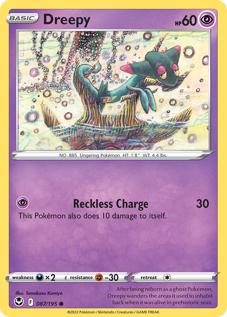 Dreepy – Silver Tempest 087/195 Pokémon card