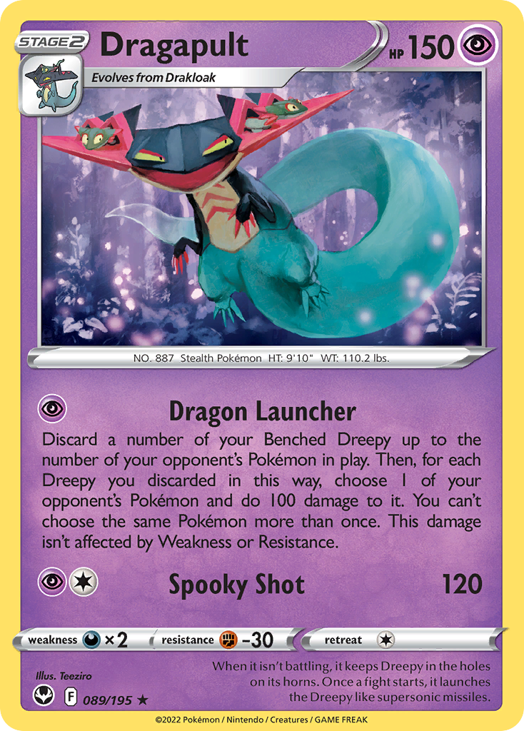 Dragapult – Silver Tempest 089/195 Pokémon card