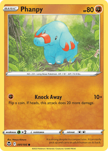 Phanpy - Silver Tempest 91
