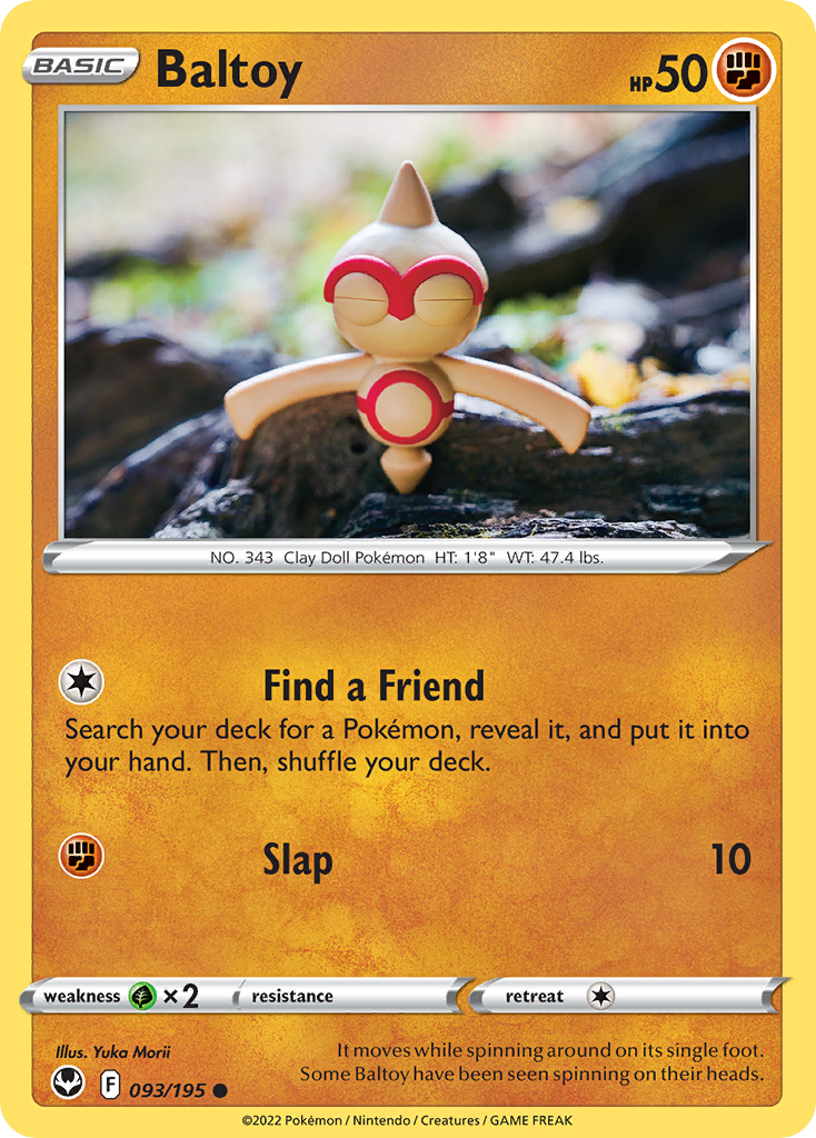 Baltoy – Silver Tempest 093/195 Pokémon card