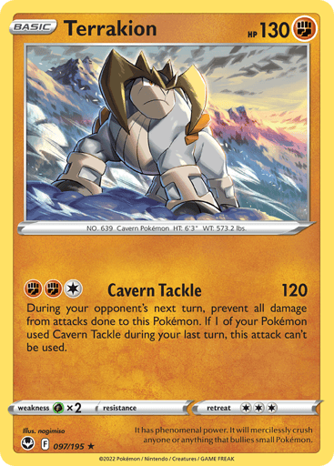 Terrakion - Silver Tempest 97