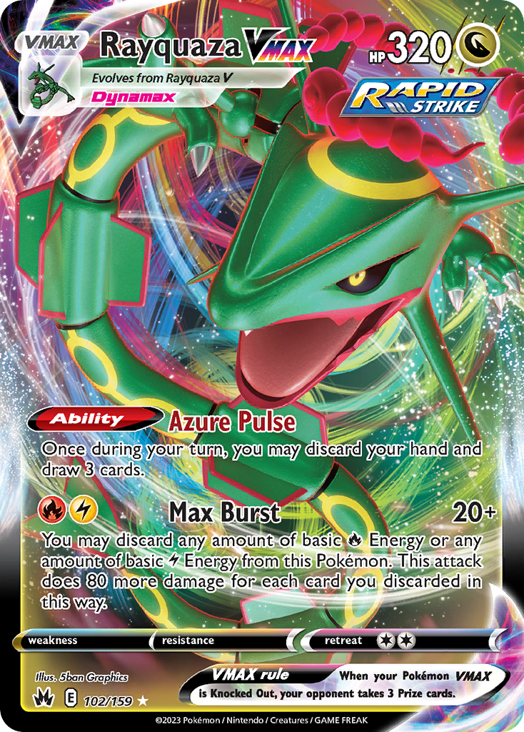 Rayquaza VMAX – Crown Zenith 102/159 Pokémon card