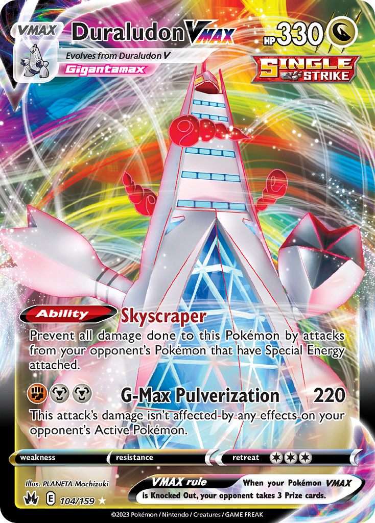 Duraludon VMAX – Crown Zenith 104/159 Pokémon card