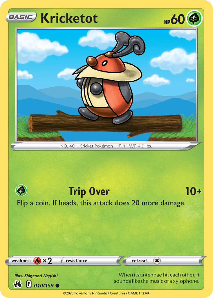 Kricketot – Crown Zenith 010/159 Pokémon card