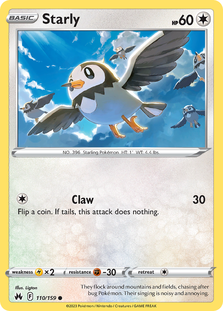 Starly – Crown Zenith 110/159 Pokémon card