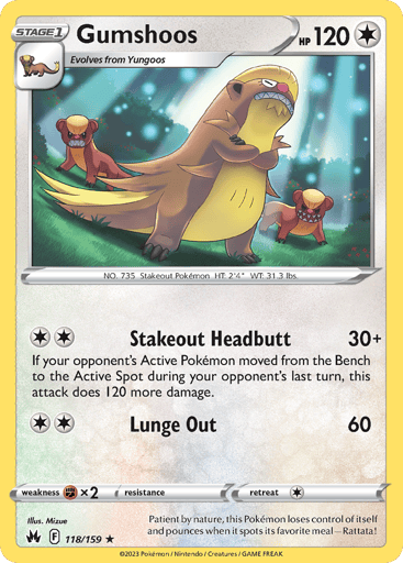 Gumshoos - Crown Zenith 118