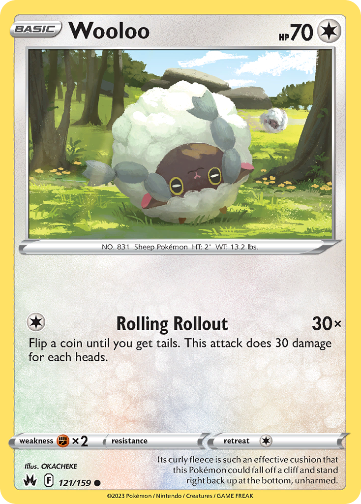 Wooloo – Crown Zenith 121/159 Pokémon card