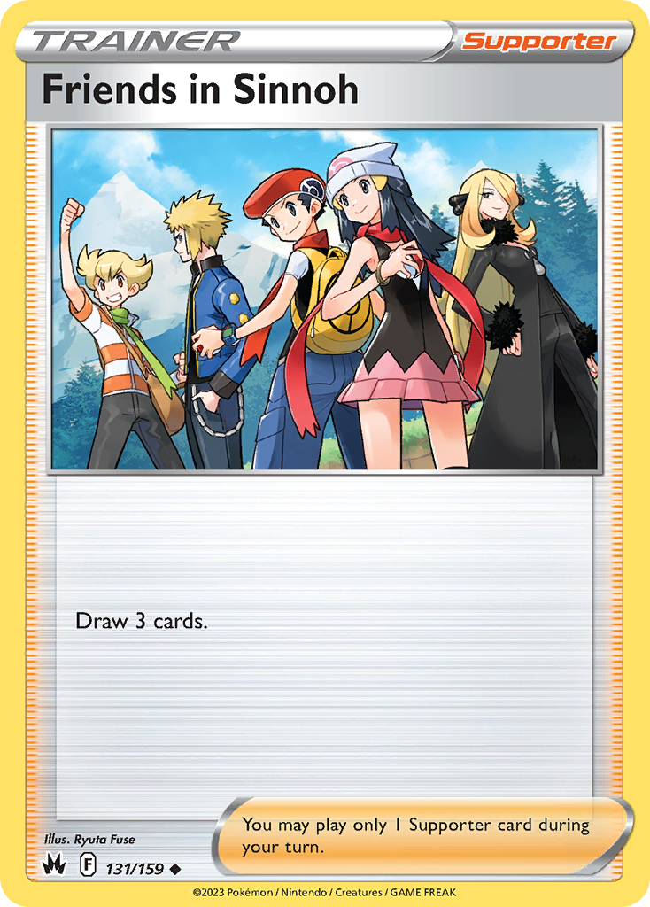 Friends in Sinnoh – Crown Zenith 131/159 Pokémon card