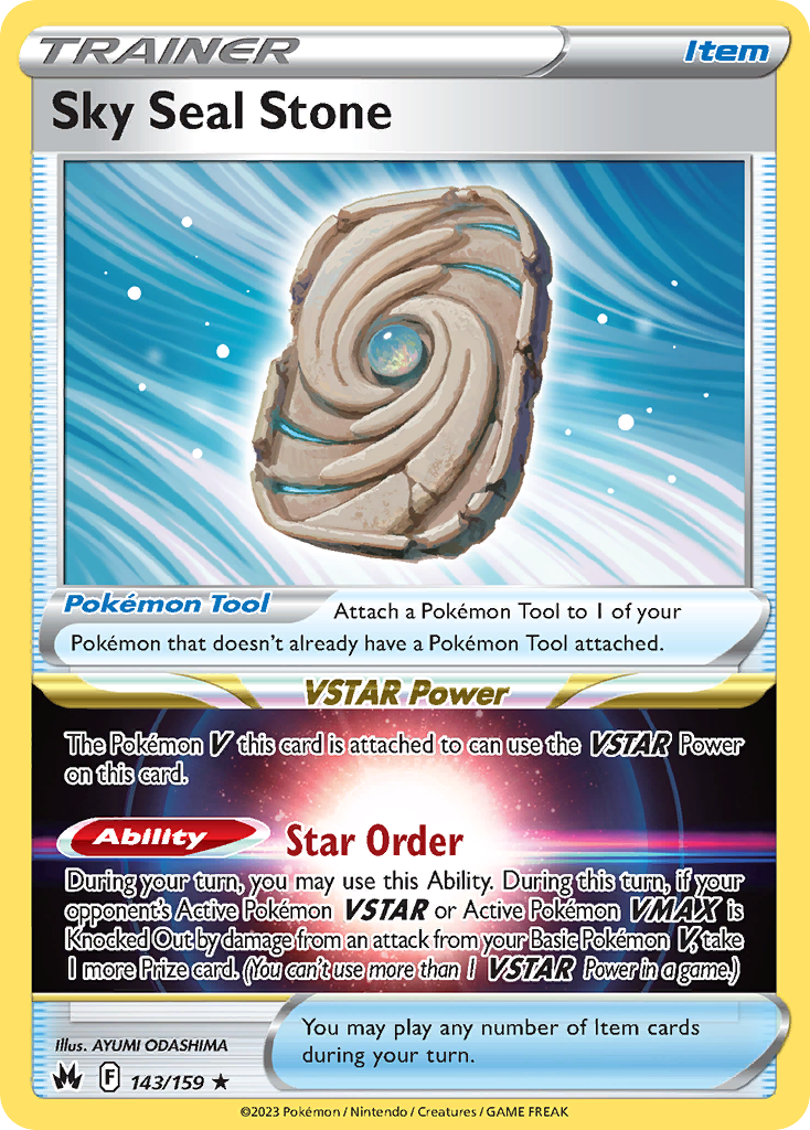 Sky Seal Stone – Crown Zenith 143/159 Pokémon card
