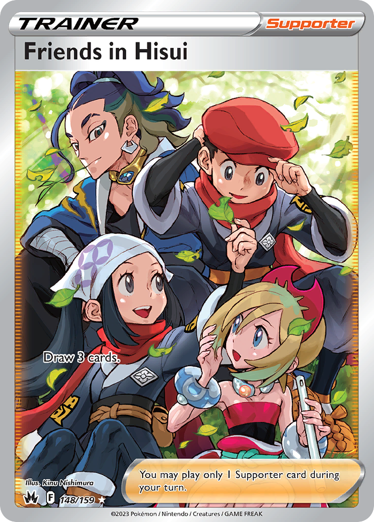 Friends in Hisui – Crown Zenith 148/159 Pokémon card