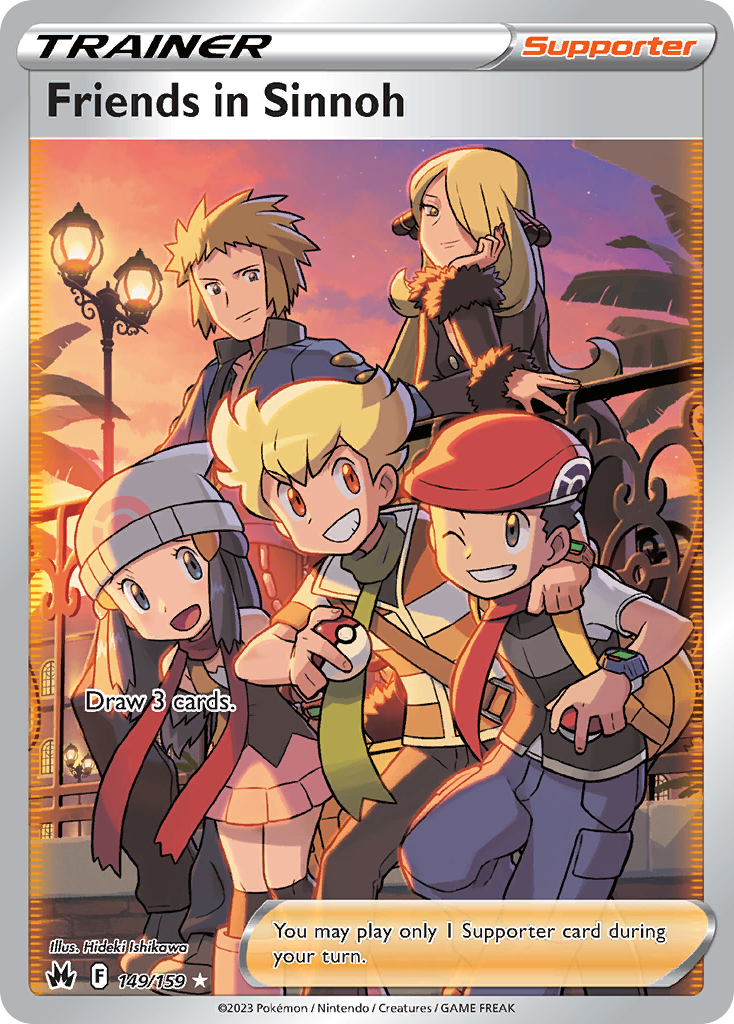 Friends in Sinnoh – Crown Zenith 149/159 Pokémon card