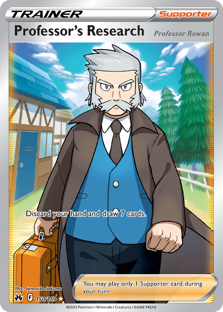 Professor's Research – Crown Zenith 150/159 Pokémon card