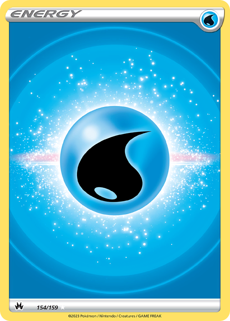 Water Energy – Crown Zenith 154/159 Pokémon card