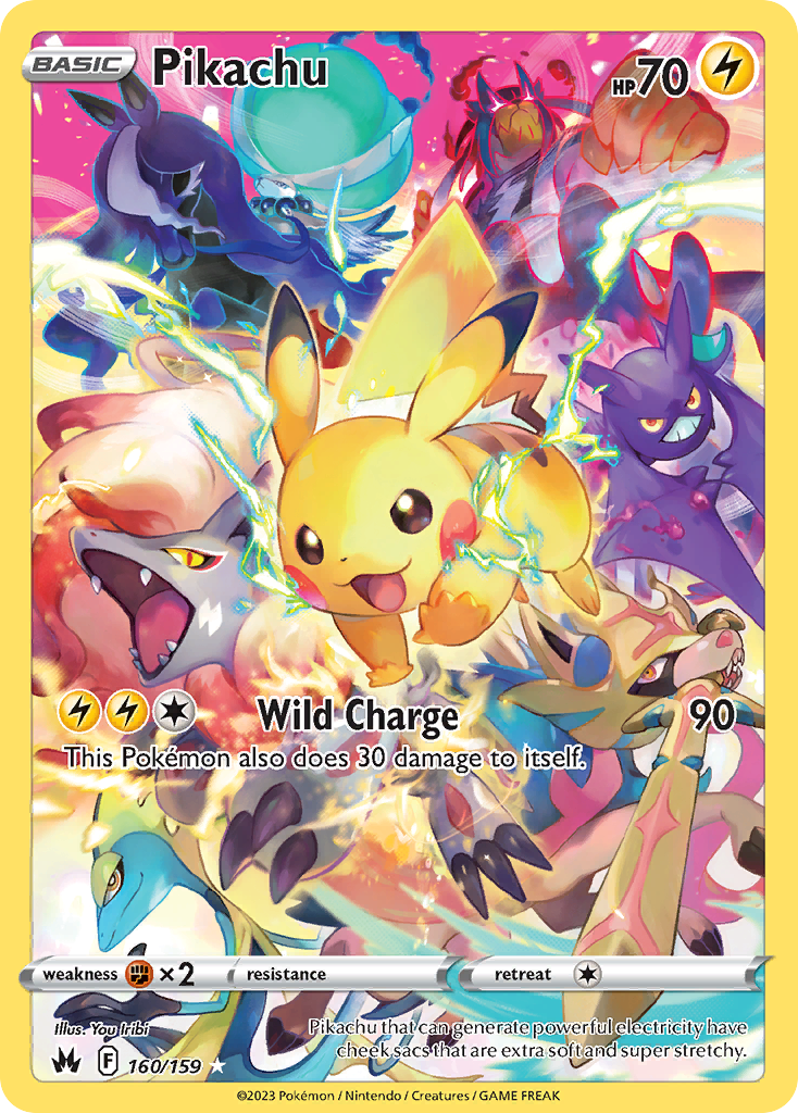 Pikachu – Crown Zenith 160/159 Pokémon card