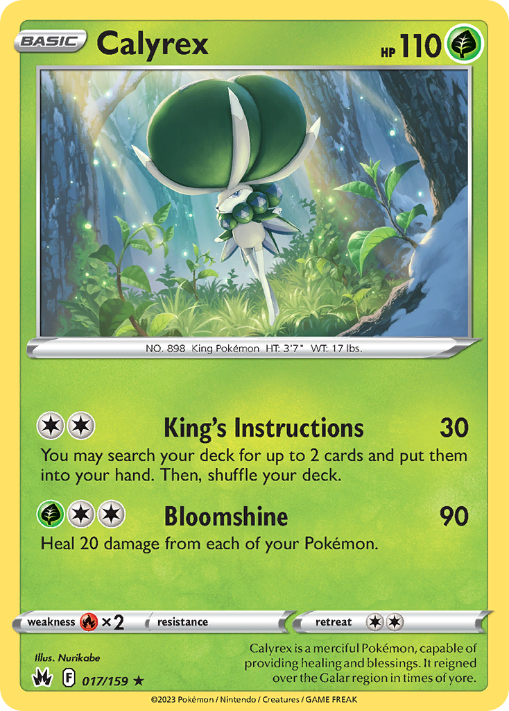 Calyrex – Crown Zenith 017/159 Pokémon card
