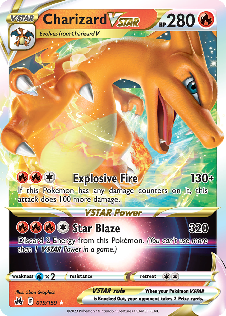 Charizard VSTAR – Crown Zenith 019/159 Pokémon card