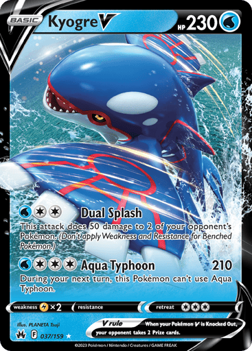 Kyogre V - Crown Zenith 37