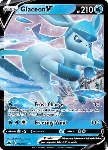 Glaceon V - Crown Zenith 38
