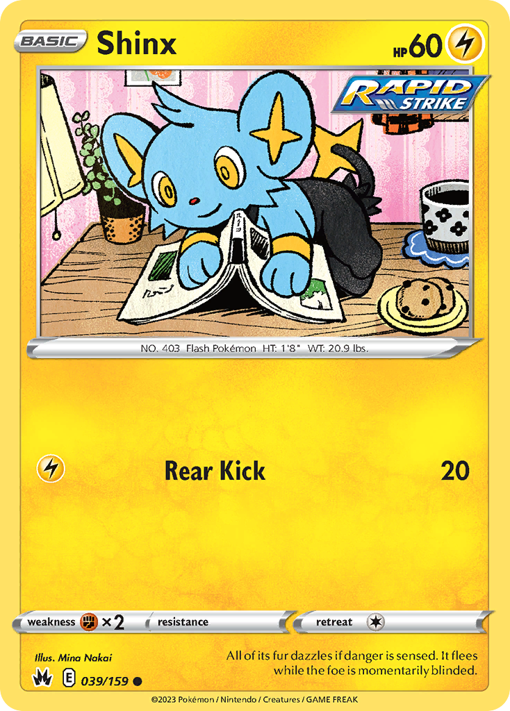 Shinx – Crown Zenith 039/159 Pokémon card