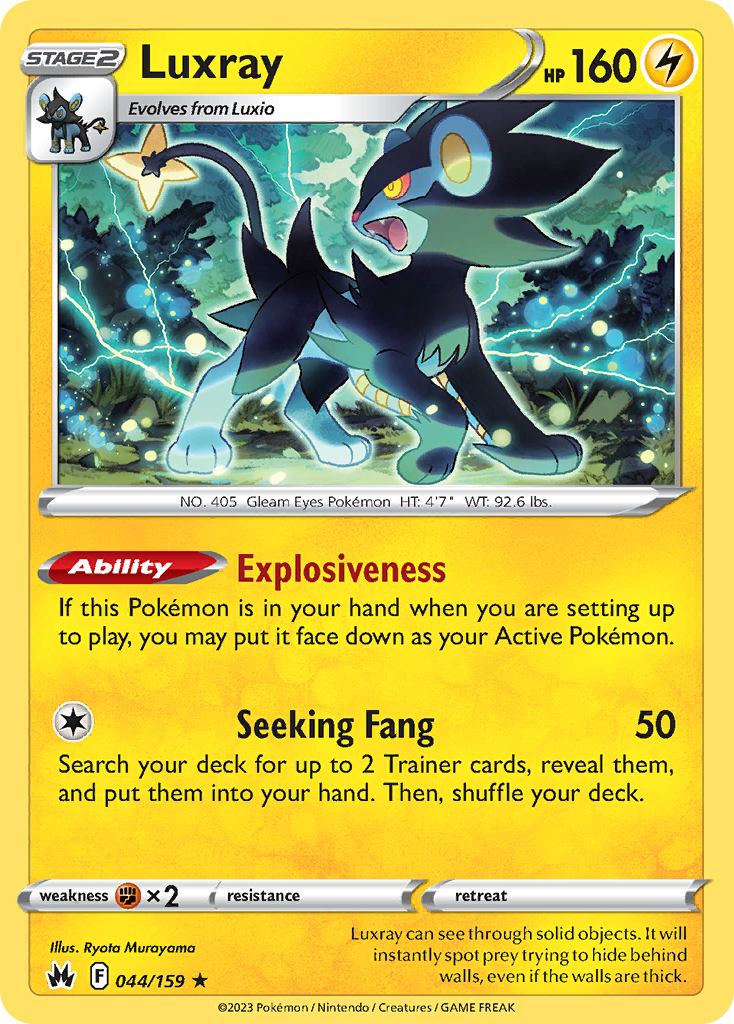 Luxray – Crown Zenith 044/159 Pokémon card