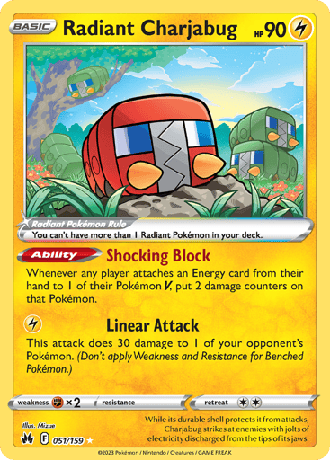 Radiant Charjabug - Crown Zenith 51