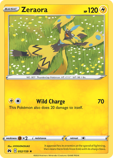 Zeraora - Crown Zenith 52