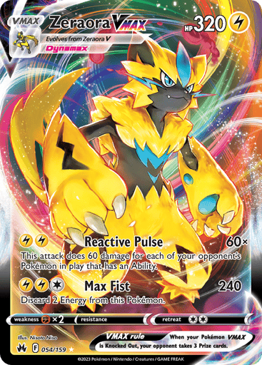 Zeraora VMAX - Crown Zenith 54