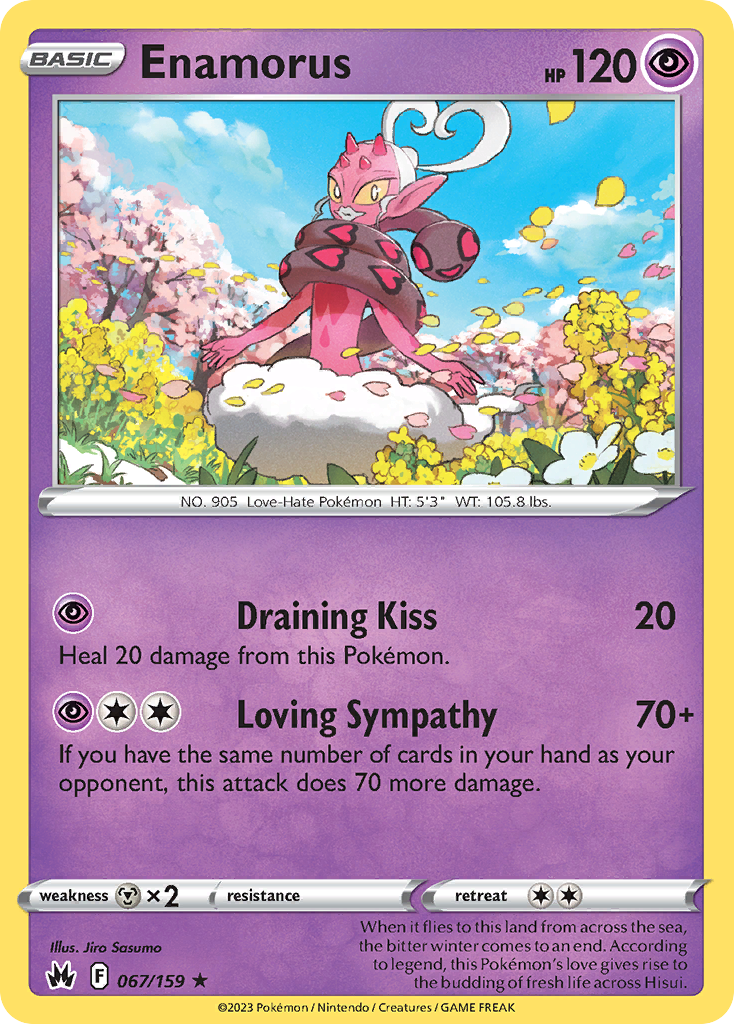 Enamorus – Crown Zenith 067/159 Pokémon card