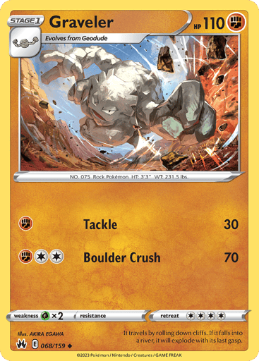 Graveler - Crown Zenith 68
