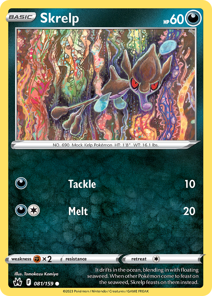 Skrelp – Crown Zenith 081/159 Pokémon card