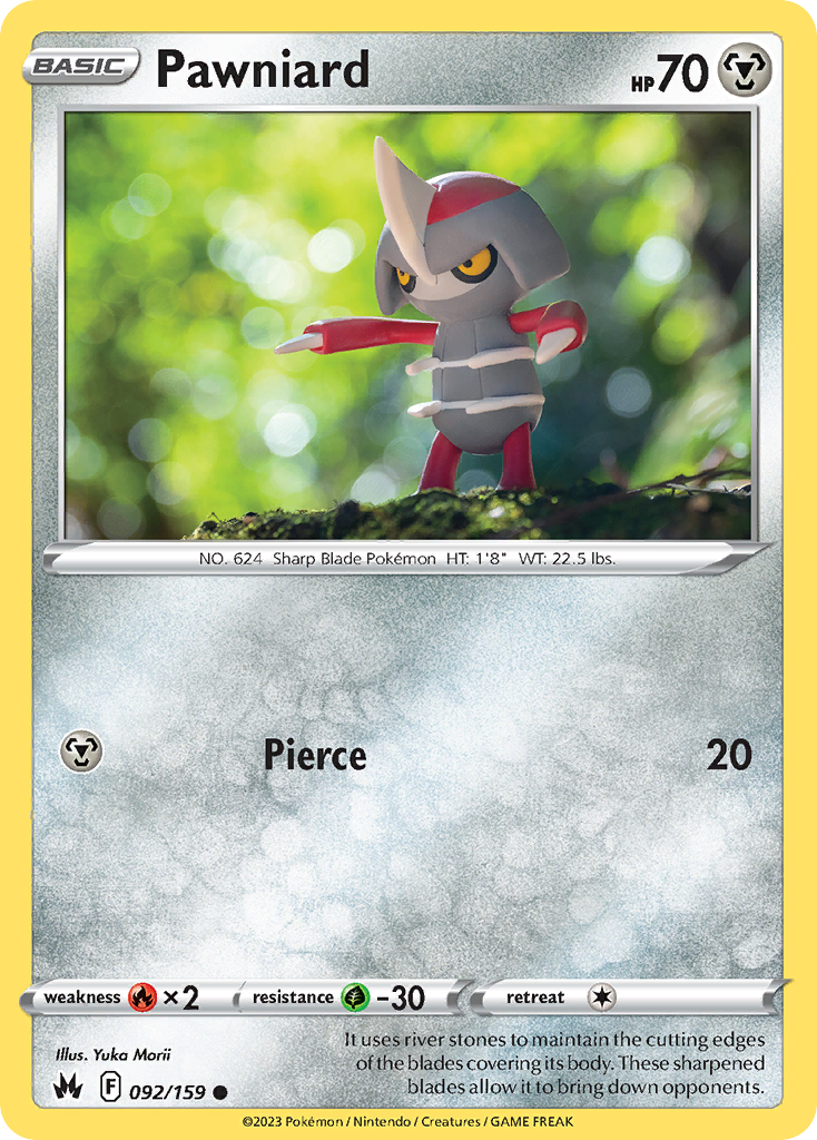 Pawniard – Crown Zenith 092/159 Pokémon card