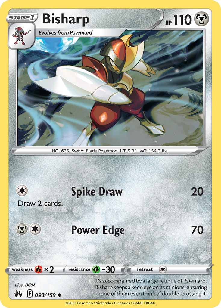 Bisharp – Crown Zenith 093/159 Pokémon card