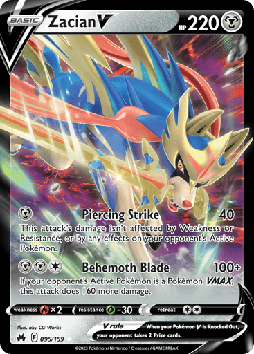 Zacian V - Crown Zenith 95