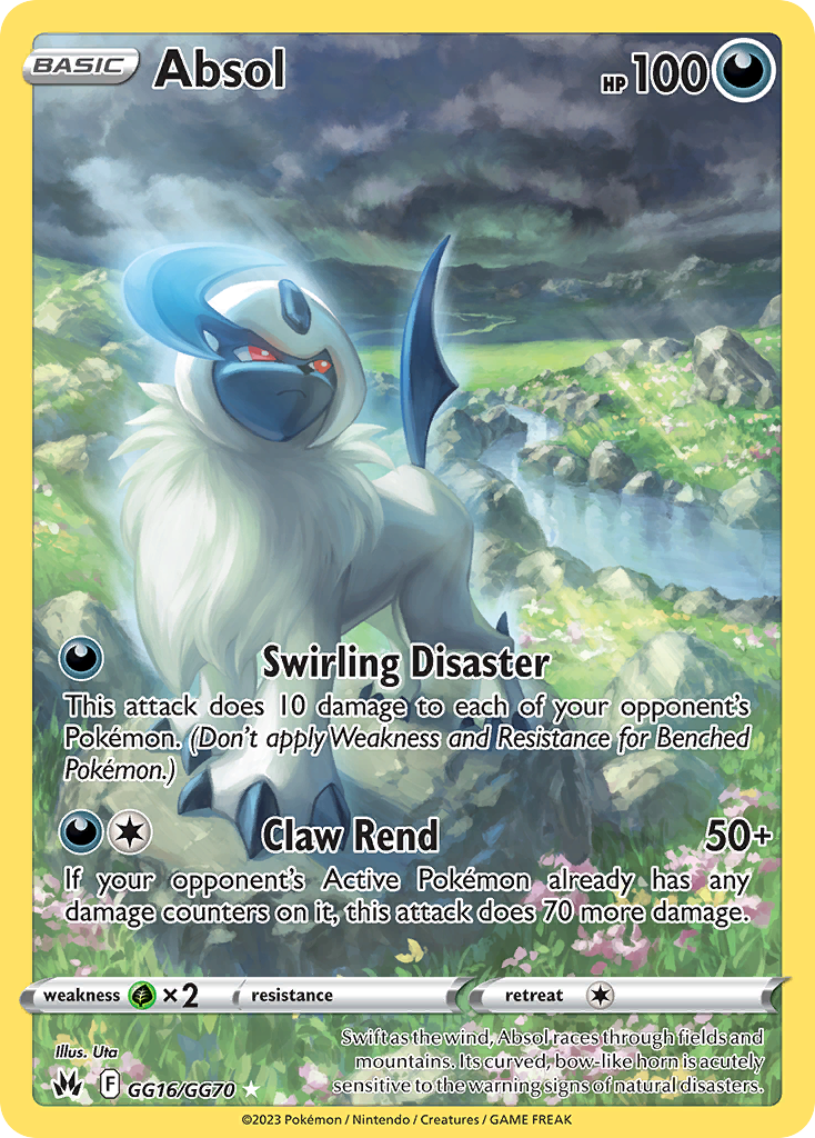 Absol – Crown Zenith Galarian Gallery GG16/GG70 Pokémon card