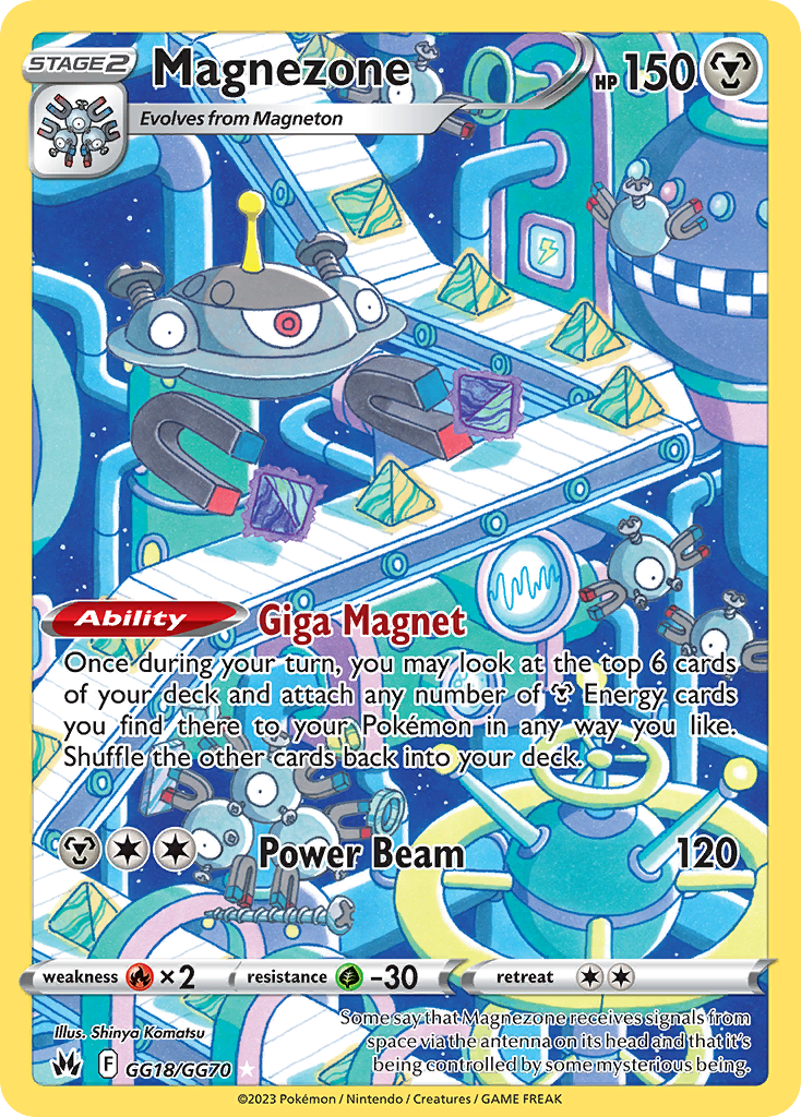 Magnezone – Crown Zenith Galarian Gallery GG18/GG70 Pokémon card