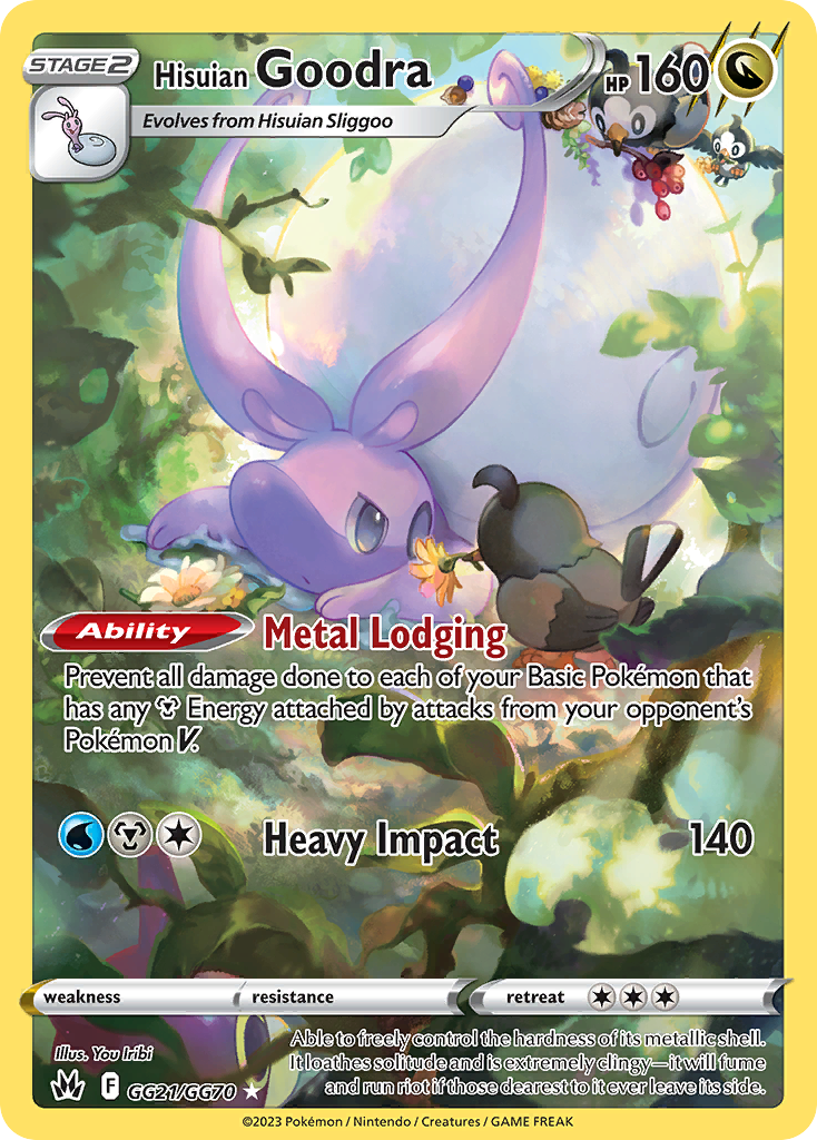 Hisuian Goodra – Crown Zenith Galarian Gallery GG21/GG70 Pokémon card