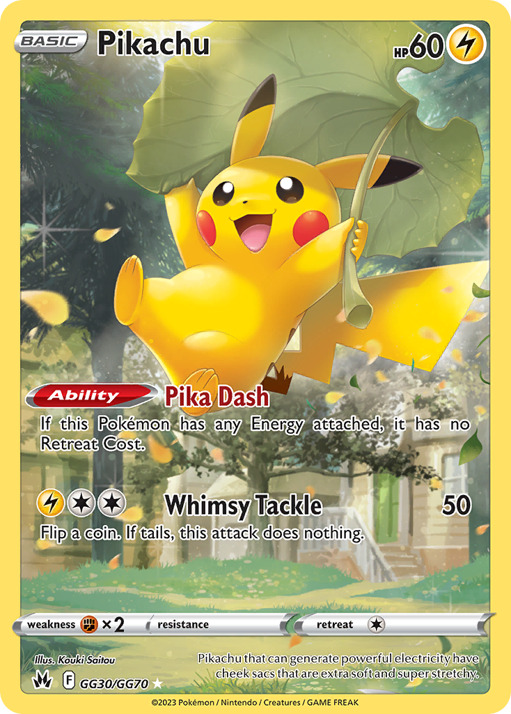 Pikachu – Crown Zenith Galarian Gallery GG30/GG70 Pokémon card